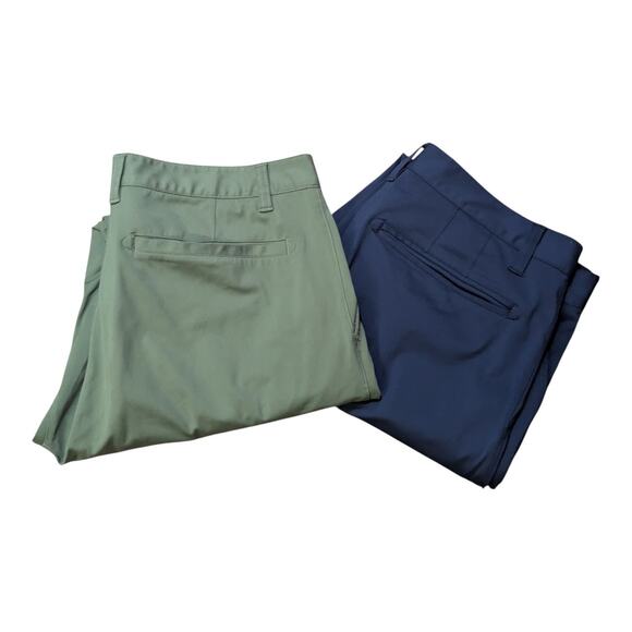 RHONE Other - Rhone Pants Mens 32 Green Blue Commuter Performance Classic Straight Fit Lot